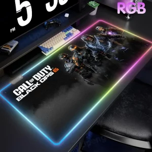 Tapis de Souris Gaming RGB Call of Duty Black Ops 6 : Éclat Visuel et Précision Ultime Pour Gamers Avertis